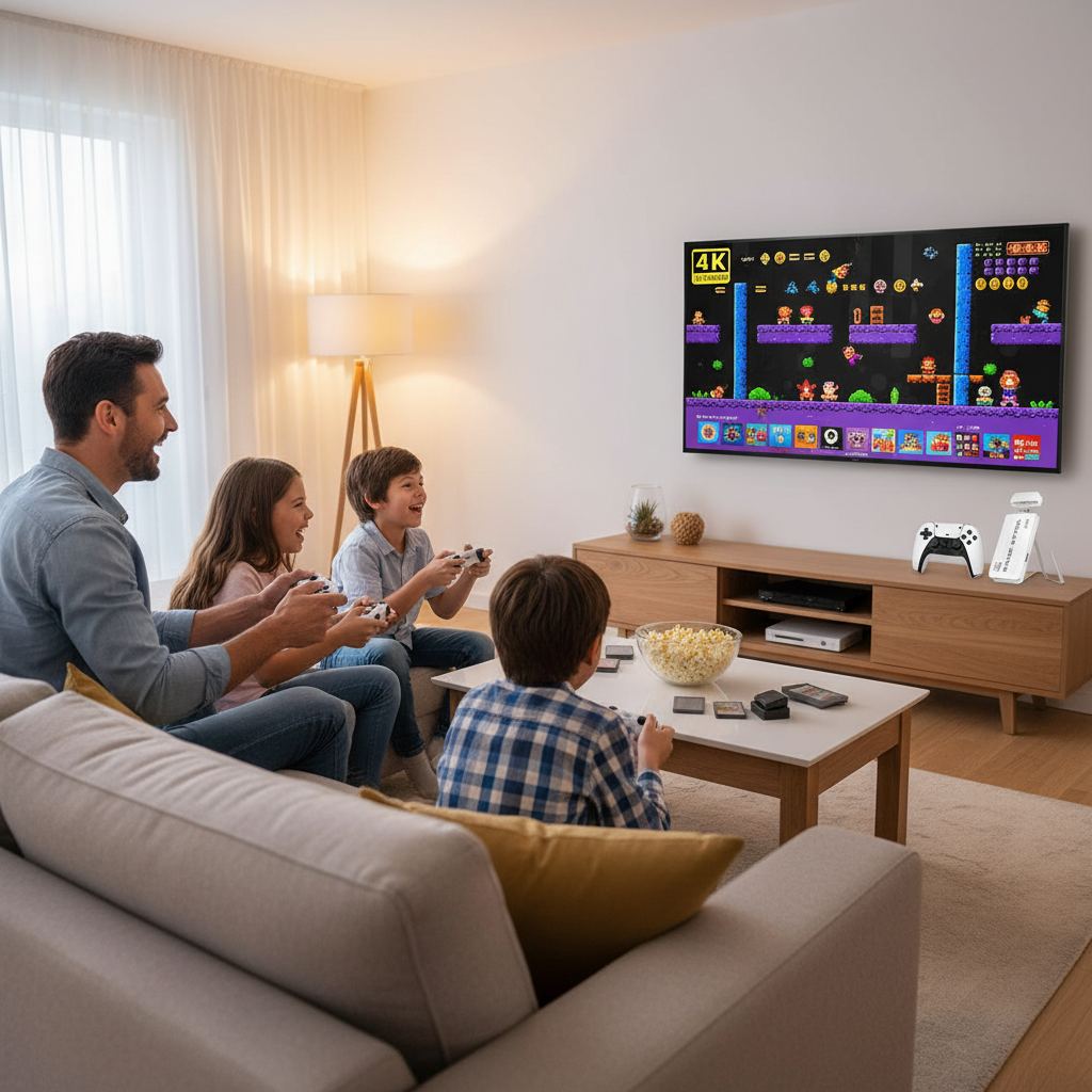 M15 Game Stick 4K HD Retro Handheld Game Consoles Wireless Controller 20000+ Classic Game Portable Video Gaming Player For PS1