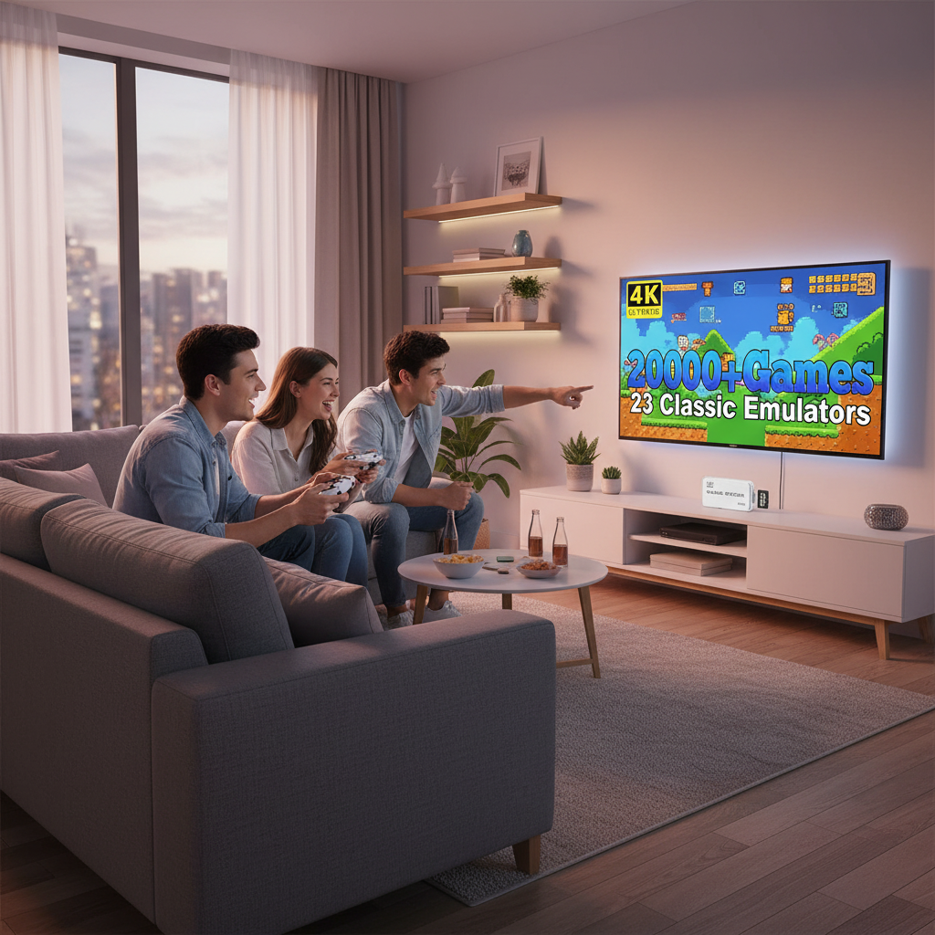 M15 Game Stick 4K HD Retro Handheld Game Consoles Wireless Controller 20000+ Classic Game Portable Video Gaming Player For PS1